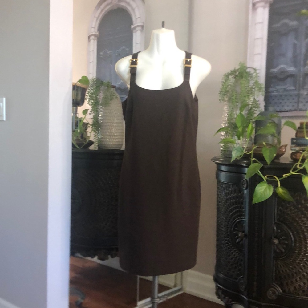 Michael kors sleeveless chocolate brown dress.